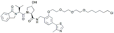 Molecular structure of the compound: HaloPROTAC3