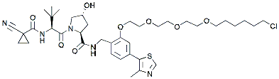 Molecular structure of the compound: HaloPROTAC-E