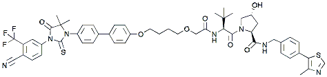 Molecular structure of the compound BP-41595