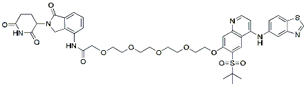 Molecular structure of the compound BP-41599