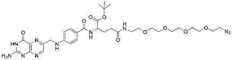 Molecular structure of the compound: Folate-PEG 4-azide
