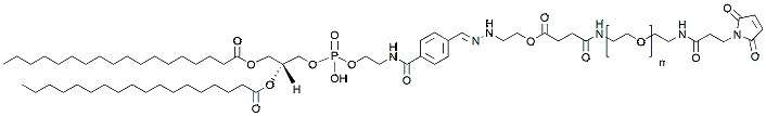 Molecular structure of the compound: DSPE-Hyd-PEG-MAL, MW 2,000