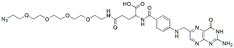 Molecular structure of the compound: Folate-PEG4-azide