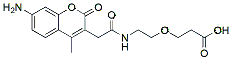 Molecular structure of the compound: AMCA-PEG1-Acid