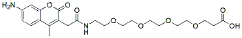 Molecular structure of the compound: AMCA-PEG4-Acid