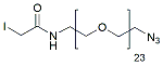 Molecular structure of the compound: Iodoacetamido-PEG23-azide