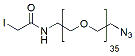 Molecular structure of the compound: Iodoacetamido-PEG35-azide