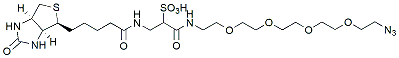 Molecular structure of the compound: Azide-PEG4-Sulfo-Link-biotin, TEA salt