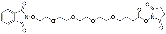 Molecular structure of the compound: Phthalimidooxy-PEG4-NHS ester