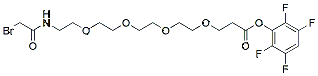 Molecular structure of the compound: Bromoacetamido-PEG4-TFP ester