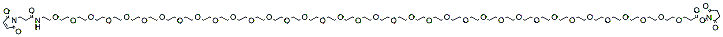 Molecular structure of the compound: Mal-amido-PEG36-NHS