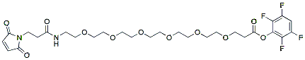 Molecular structure of the compound: Mal-amido-PEG6-TFP ester