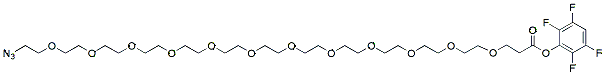 Molecular structure of the compound: Azido-PEG12-TFP ester