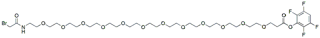 Molecular structure of the compound: Bromoacetamido-PEG12-TFP ester