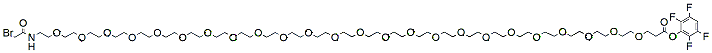 Molecular structure of the compound: Bromoacetamido-PEG24-TFP ester