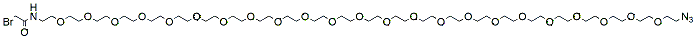 Molecular structure of the compound: Bromoacetamido-PEG23-azide