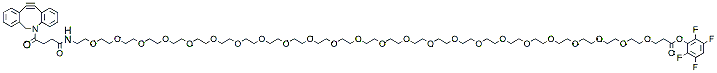 Molecular structure of the compound: DBCO-PEG24-TFP ester