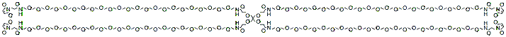 Molecular structure of the compound: Tetra(-amido-PEG23-MAL) pentaerythritol