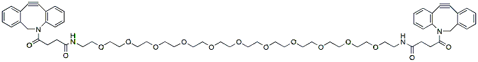 Molecular structure of the compound: Bis-PEG11-DBCO