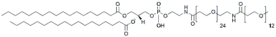 Molecular structure of the compound: m-PEG12-amido-PEG24-DSPE