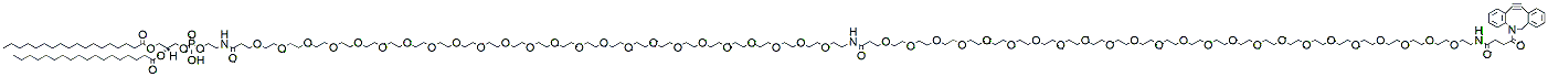 Molecular structure of the compound: DBCO-PEG24-amido-PEG24-DSPE