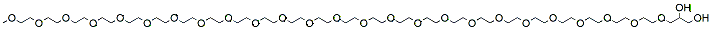 Molecular structure of the compound: m-PEG24-Glycerol