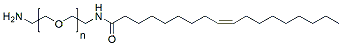 Molecular structure of the compound: NH2-PEG-OLE TFA salt, MW 2,000