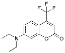 Molecular structure of the compound: 7-(diethylamino)-4-(trifluoromethyl)coumarin