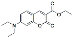 Molecular structure of the compound: Ethyl 7-(diethylamino)coumarin-3-carboxylate