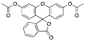 Molecular structure of the compound: Fluorescein diacetate