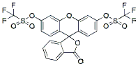 Molecular structure of the compound: Fluorescein ditriflate