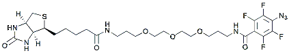 Molecular structure of the compound: Biotin-PEG 3-TFPA