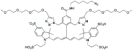 Molecular structure of the compound: BP Fluor 800 Azide