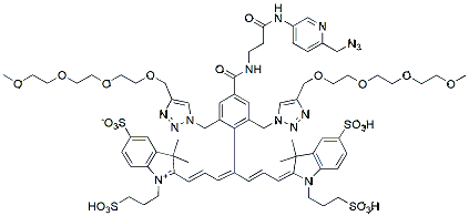 Molecular structure of the compound: BP Fluor 800 Picolyl Azide