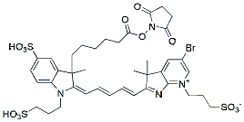 Molecular structure of the compound: BP Fluor 680 NHS Ester