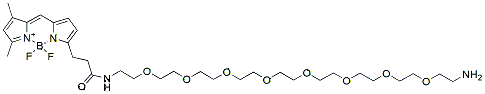 Molecular structure of the compound: BDP FL-PEG8-Amine TFA salt