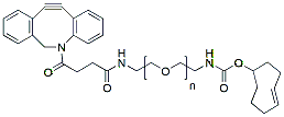 Molecular structure of the compound: DBCO-PEG-TCO, MW 5,000