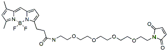 Molecular structure of the compound: BDP FL-PEG4-Mal