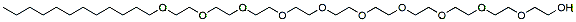 Molecular structure of the compound: C12-PEG11-alcohol