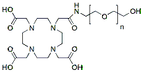 Molecular structure of the compound: DOTA-PEG-OH, MW 10,000