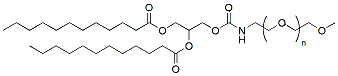 Molecular structure of the compound: mPEG-DLG (12:0), MW 5,000