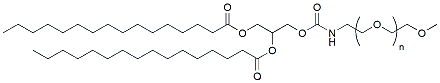 Molecular structure of the compound: mPEG-DPG (16:0), MW 2,000