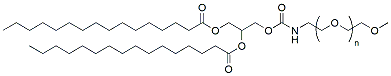 Molecular structure of the compound: mPEG-DPG (16:0), MW 5,000