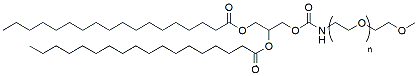 Molecular structure of the compound: mPEG-DSG (18:0), MW 1,000