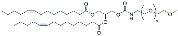 Molecular structure of the compound: mPEG-DMG (14:1), MW 2,000