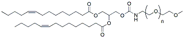 Molecular structure of the compound: mPEG-DMG (14:1), MW 5,000