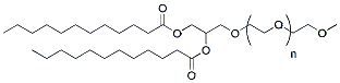 Molecular structure of the compound: DLG-PEG 1000 (12:0)