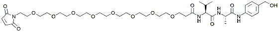 Molecular structure of the compound: Mal-PEG8-Val-Ala-PAB