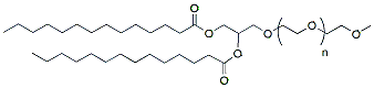 Molecular structure of the compound: DMG-PEG 550 (14:0)