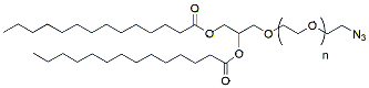 Molecular structure of the compound: DMG-PEG 1000-Azide (14:0)